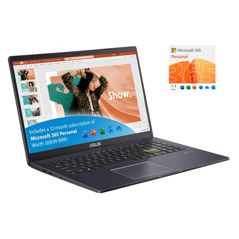 ASUS Vivobook Go 15 E510KA-EJ618WS Intel Pentium Silver N6000 Ordinateur portable 39,6 cm (15.6") Full HD 4 Go