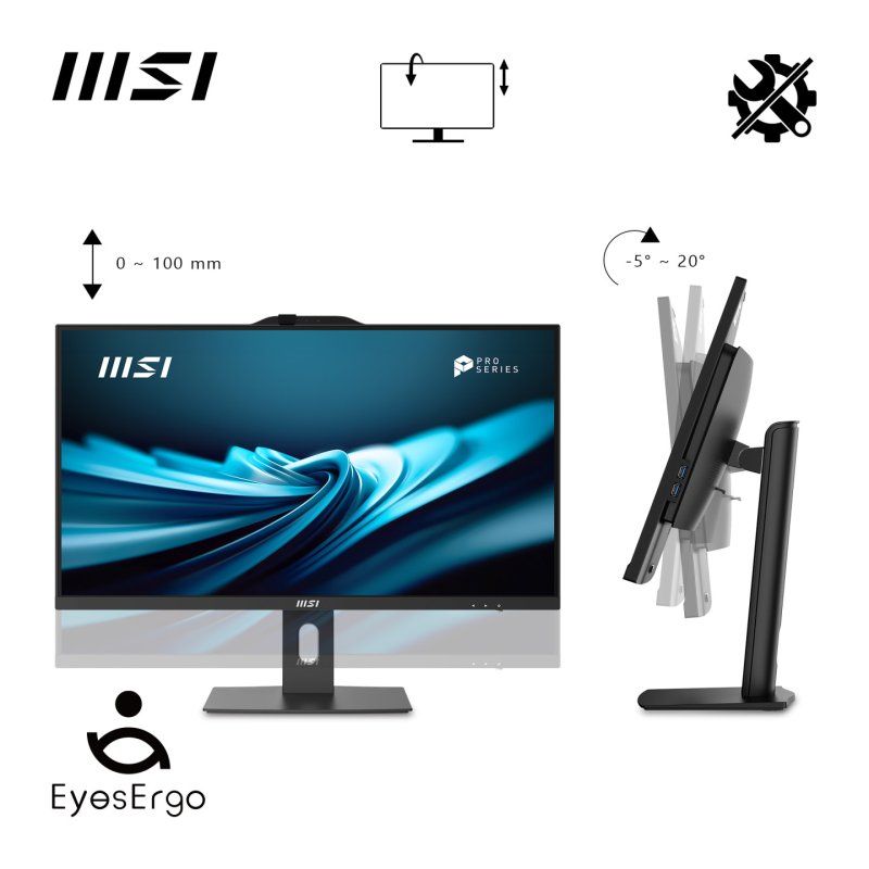 MSI Pro AP272P 14M i7 14700 16GB 1TB W11P Intel Core™ i7 i7-14700 68,6 cm (27") 1920 x 1080 pixels PC All-in-One 16