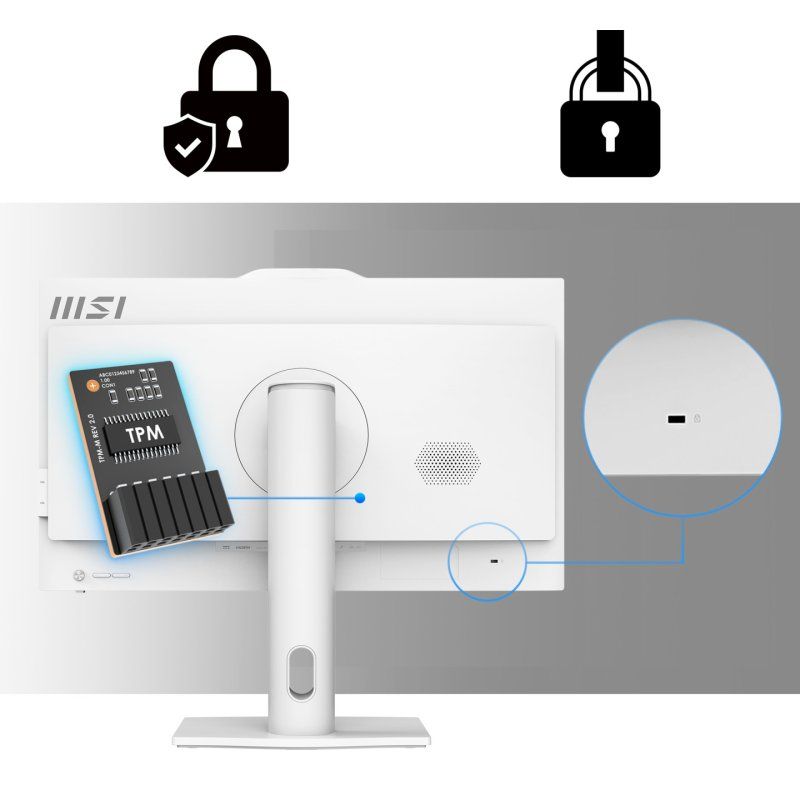 MSI Pro AP242P 14M Intel Core i5 14400 All in One PC, (16GB RAM, 512GB SSD, Windows 11PRO), 23.8 Inch IPS Screen/UHD