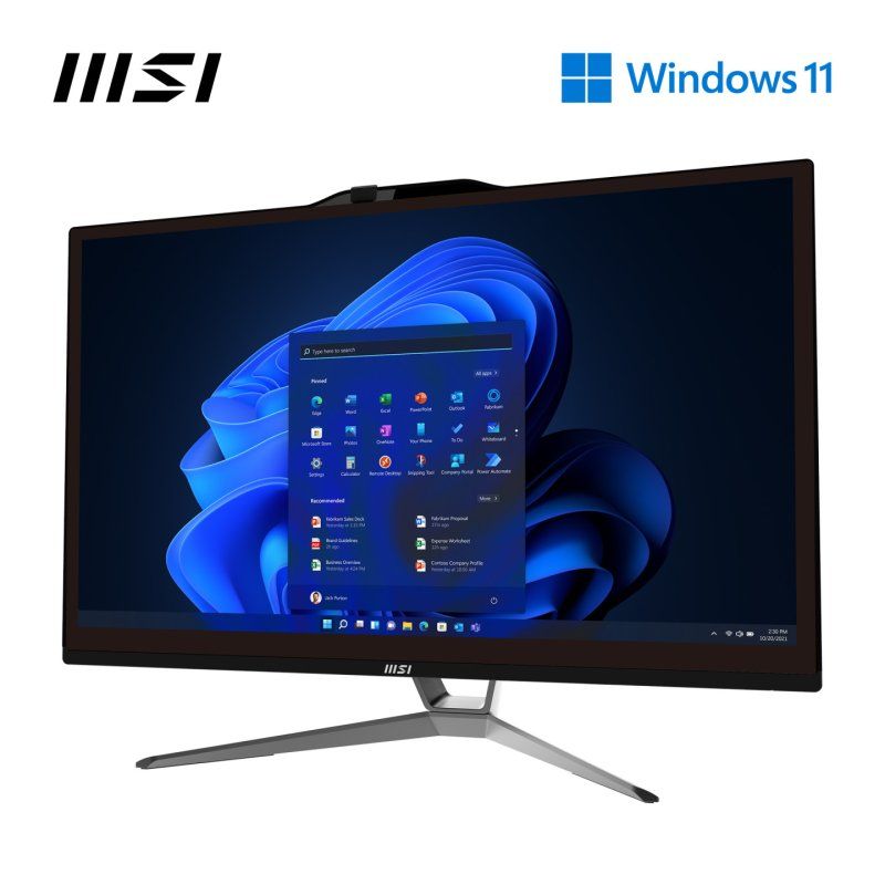 MSI Pro AP222T 13M G7400 4GB 128GB W11P PC tout en un/station de travail Intel Pentium Gold 54,6 cm (21.5") 1920 x 1080