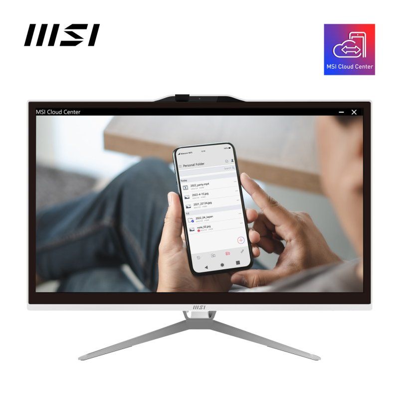 MSI Pro AP222T 13M G7400 4GB 128GB W11P PC tout en un/station de travail Intel Pentium Gold 54,6 cm (21.5") 1920 x 1080