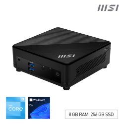 MSI Cubi 5 12M Intel Core i3 1215U Desktop PC, NUC, SFF, Mini Computer, HTPC, (8GB RAM, 256GB SSD, Windows 11 PRO), UHD
