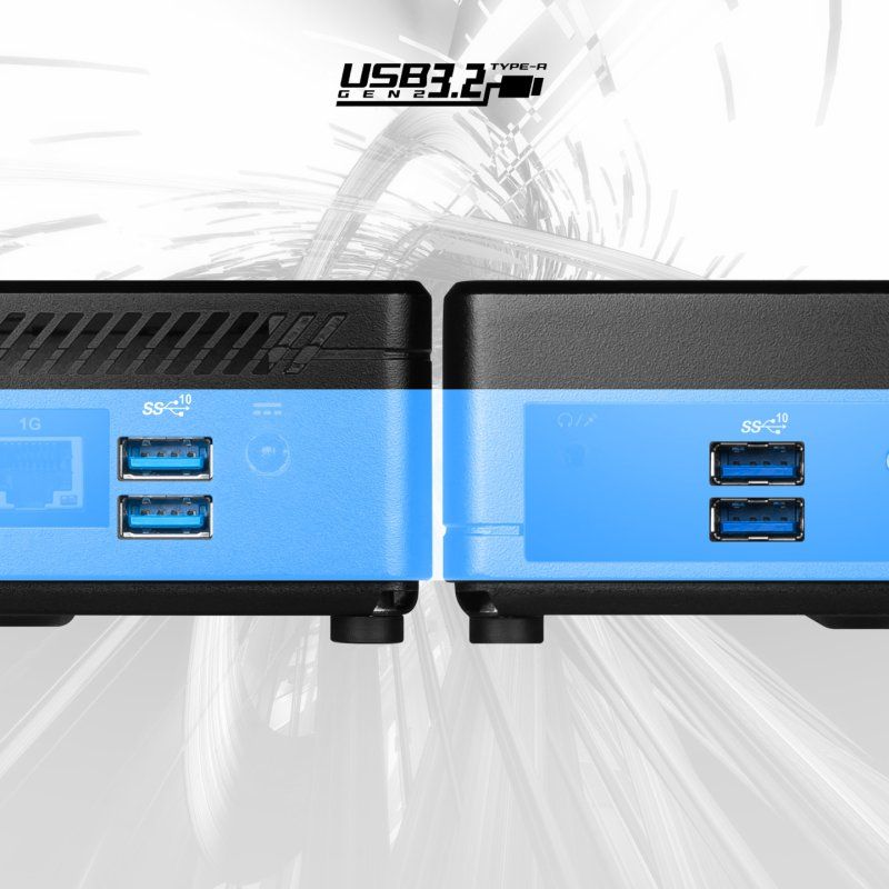 MSI Cubi 5 12M i3 1215U FS 8GB 256GB W11P Intel Core™ i3 i3-1215U 8 Go DDR4-SDRAM 256 Go SSD Windows 11 Pro Mini PC