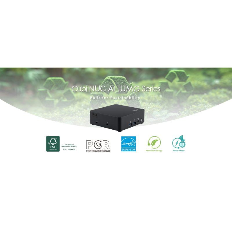 MSI Cubi NUC AI 1UMG Intel Core Ultra 7 155H, Desktop PC, NUC, SFF, Mini Computer, HTPC, (16GB RAM, 1TB Storage,