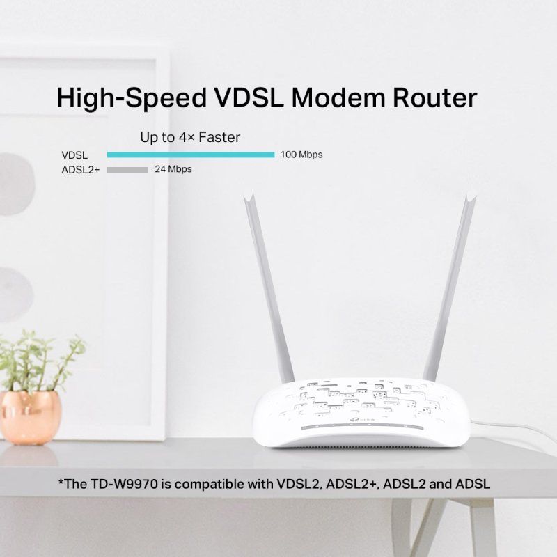 TP-Link 300Mbps Wireless N USB VDSL/ADSL Modem Router