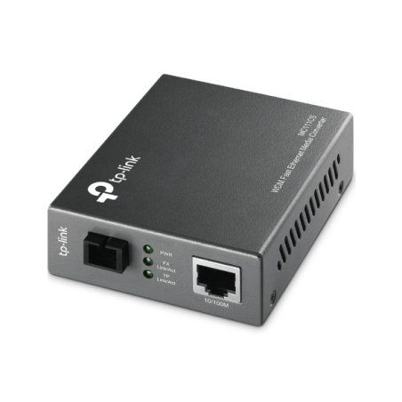 TP-Link MC111CS convertisseur de support réseau 100 Mbit/s Monomode Noir