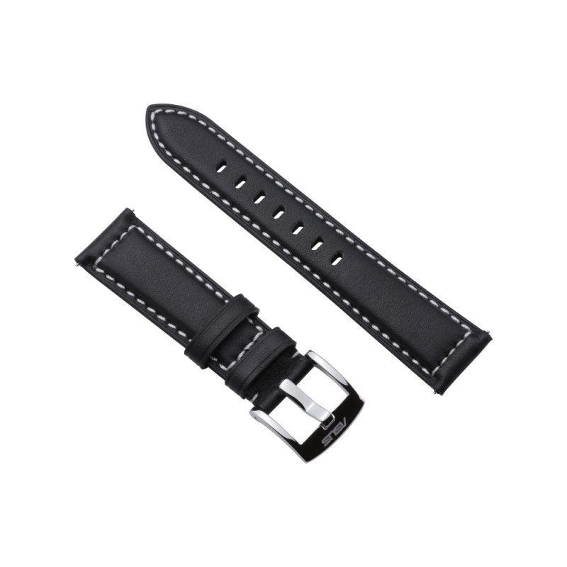 ASUS VivoWatch Strap (HC-S02) Collier Noir, Blanc Cuir