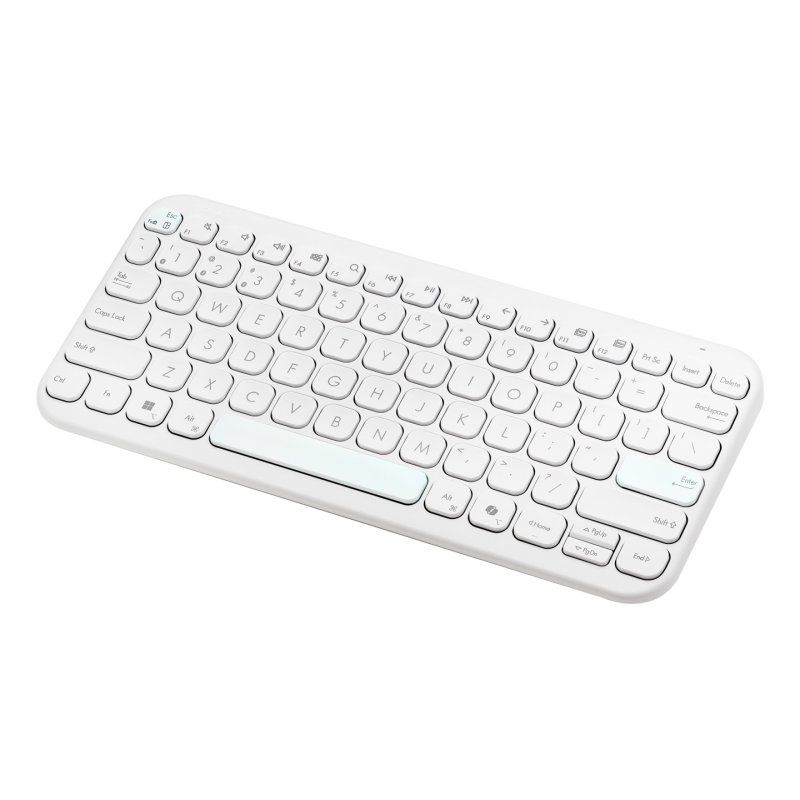 ASUS Marshmallow KW100 keyboard Home Bluetooth White