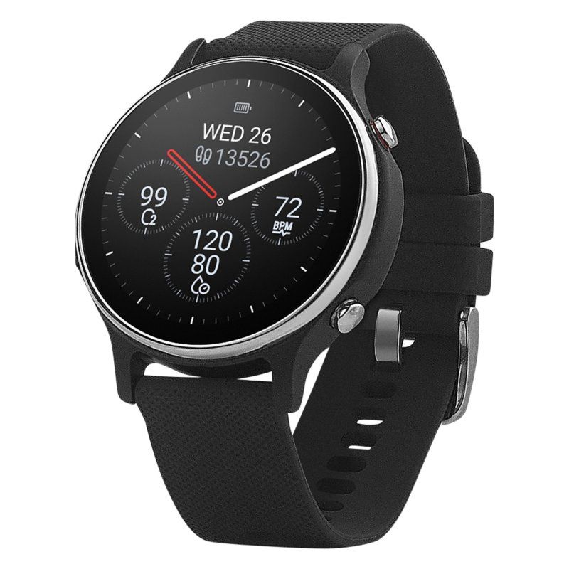 ASUS VivoWatch 6 (HC-D06) 3.53 cm (1.39") AMOLED Digital 454 x 454 pixels Touchscreen Black GPS (satellite)