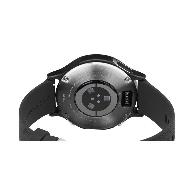 ASUS VivoWatch 6 (HC-D06) 3.53 cm (1.39") AMOLED Digital 454 x 454 pixels Touchscreen Black GPS (satellite)
