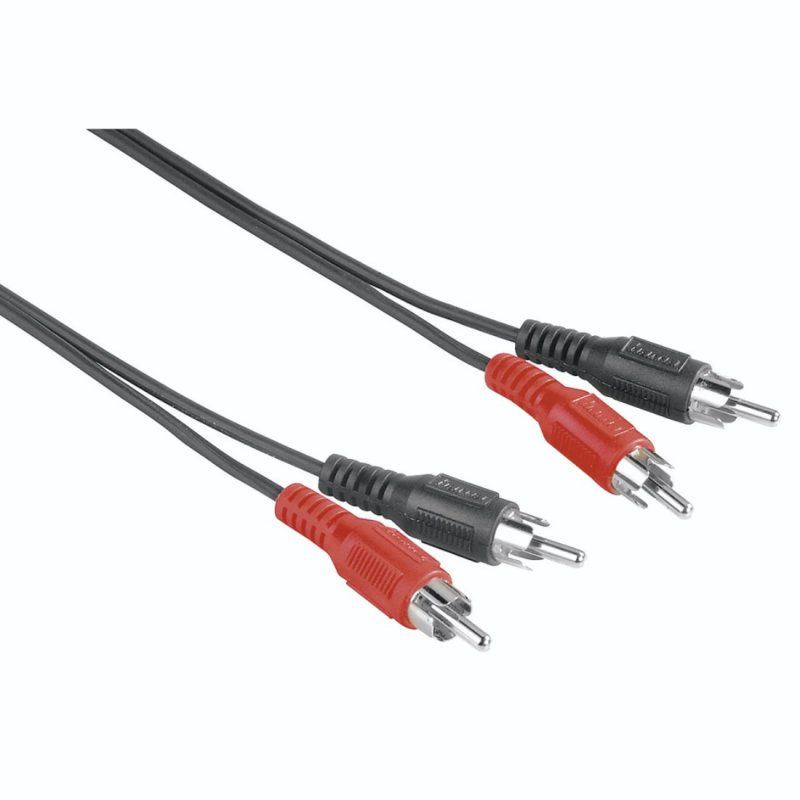 Hama 00205087 câble audio 5 m 2 x RCA Noir