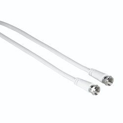 SAT CABLE F-PLUG 3M 75DB WHITE
