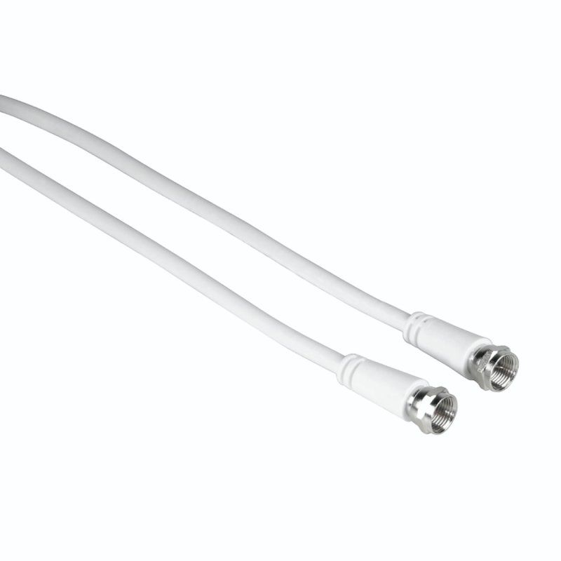 Hama 00205038 coaxial cable 3 m F White