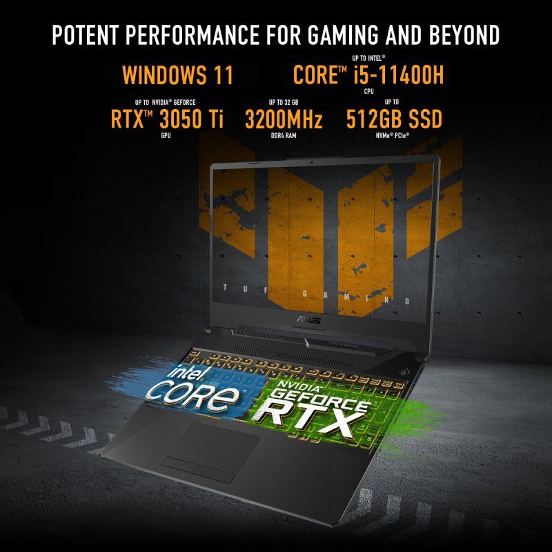 15.6 I5-11400H 8G 512GB RT X3050 W11