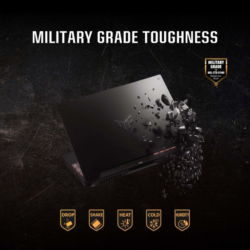 ASUS TUF Gaming A15 FA507RM-HQ019W AMD Ryzen™ 7 6800H Ordinateur portable 39,6 cm (15.6") Wide Quad HD 16 Go