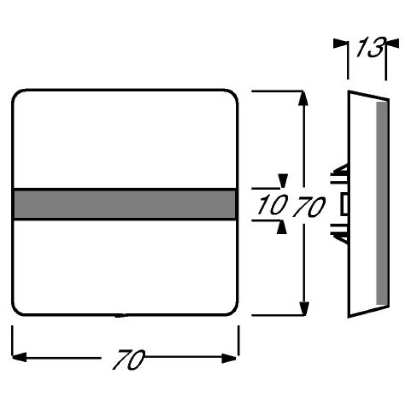BUSCH JAEGER BJ 2106N-34 Abdeckung f.Aus-Wechsel- Kreuzschalter Allwetter 44 alpinweiß