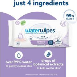 Waterwipes Sensitive Soothing Wipes 360 Count - Pack of 6