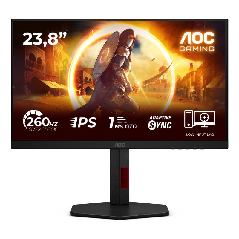 AOC G4 24G4ZR computer monitor 60.5 cm (23.8") 1920 x 1080 pixels Full HD LED Black, Red