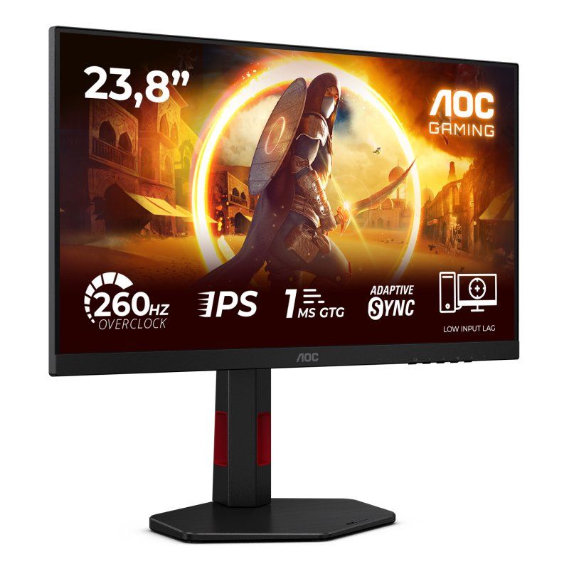AOC G4 24G4ZR computer monitor 60.5 cm (23.8") 1920 x 1080 pixels Full HD LED Black, Red