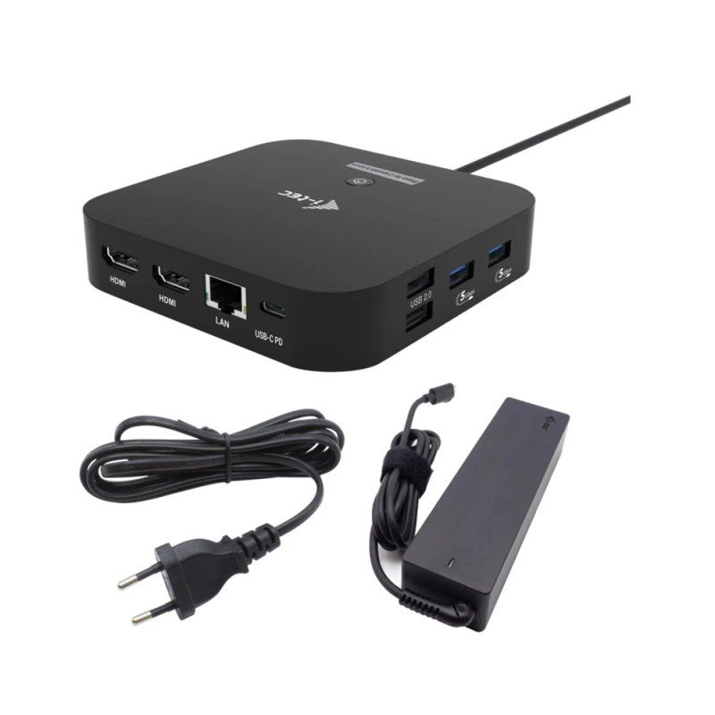 I-TEC USB-C 2X HDMI DOCK 100W PD 100W I-TEC CHARGER 100W