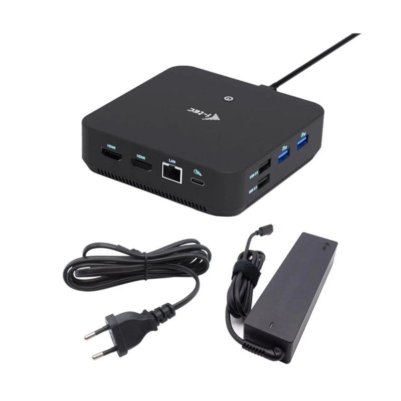I-TEC USB-C 1XDP 2X HDMI DOCK PD 100W I-TEC CHARGER 100W