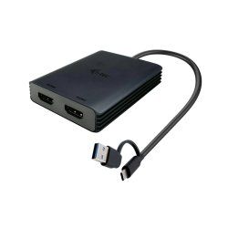 I-TEC USB-A/C 2X HDMI ADAPTER DUAL 4K HDMI VIDEO ADAPTER