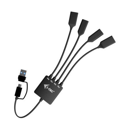 I-TEC USB-C/A CABLE HUB 4 PORTS USB-C/A TO 2X USB-C 2X USB-A