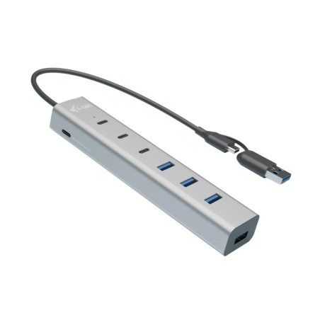 I-TEC USB-C/A CHARGE HUB 7 PORT METAL HUB (3X USB-C 4X USB-A)