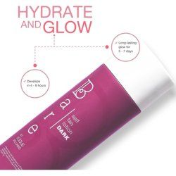 Bare by Vogue Self Tanning Lotion Dark 200ml Natural Glow Moisturizing Suitable for All Skin Types Self Tanner for Face