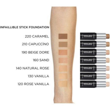L'Oreal Paris Infallible Shaping Stick Foundation 190 Beige Gold 9g