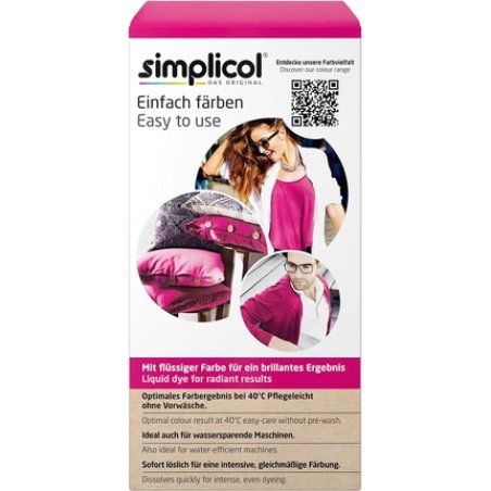Simplicol Intensive Textile Dye Pink Berry 1027620 - All-in-1 Complete Package