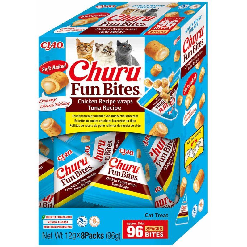 Churu - Fun Bites - Tuna - 8 pcs - 14 grams per tube