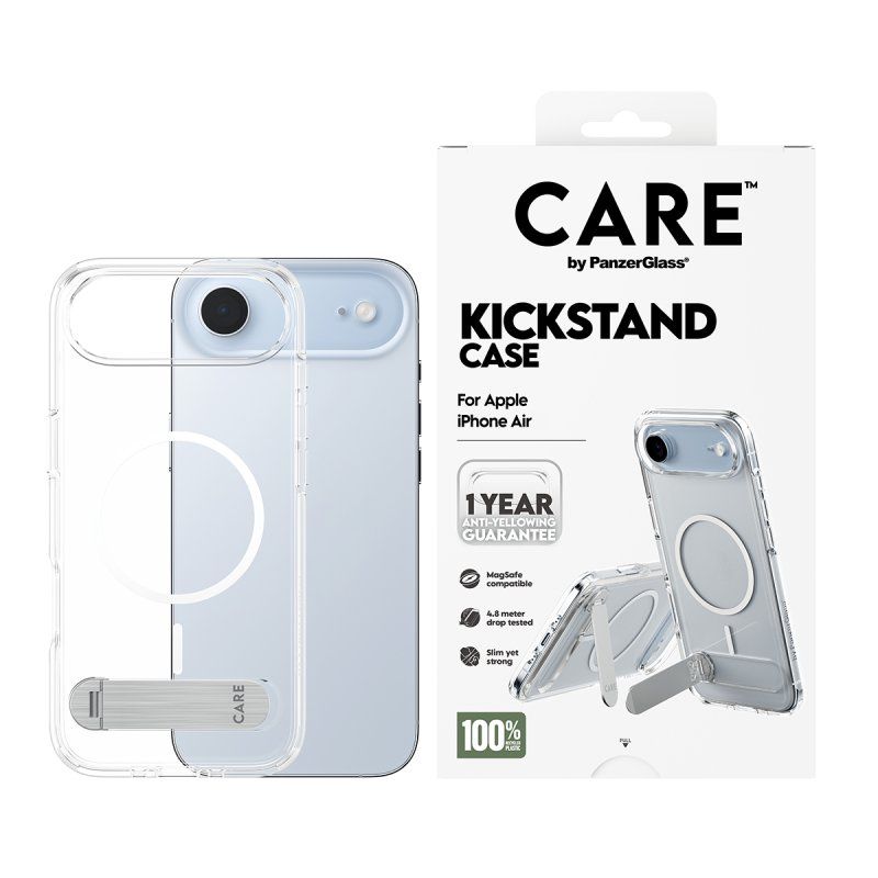 PanzerGlass CARE™ by Case Transparent w. Kickstand & MagSafe iPhone Air