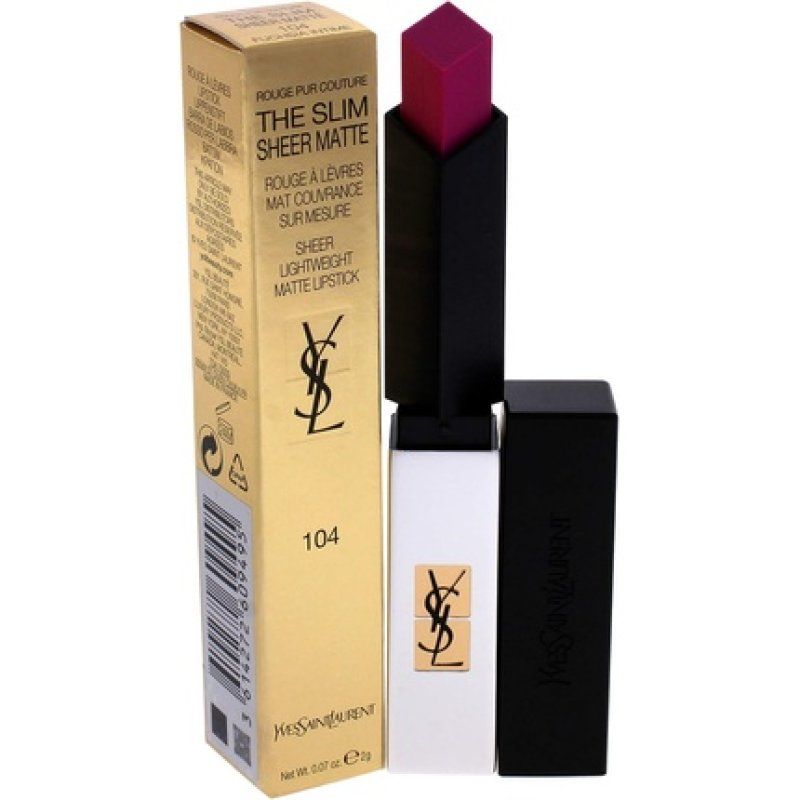 Yves Saint Laurent Rouge Pur Couture The Slim Sheer Matte N°104 Fuchsia Intime 10g