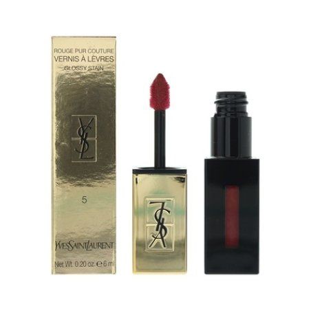 Yves Saint Laurent Rouge Pur Couture 5 Rouge Vernis Glossy Stain 6ml For Women