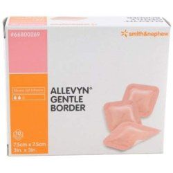 Allevyn Gentle Foam Border Dressing - Pack of 10