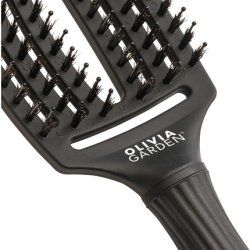 Olivia Garden Fingerbrush Care Iconic Medium Full Black Detangling Brush