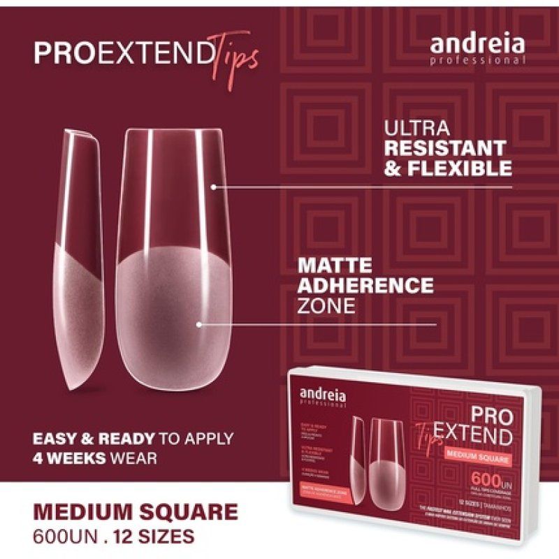 Andreia Professional Nail Tips for Gel Extensions - False Nail Tips