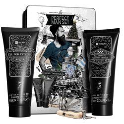 Hiskinset The Perfect Man Set Moisturizing Shampoo For Hair And Beard 200ml & Refreshing Body Wash Gel 200ml