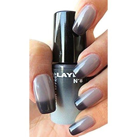 Layla Cosmetics Thermal Polish Effect No. 8 Thermo Nail Varnish Black to Grey