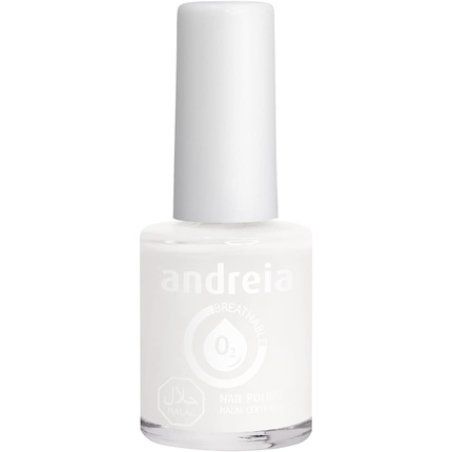 Andreia Halal Breathable Nail Polish Varnish Water Permeable B20 Pearl White