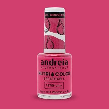 Andreia Professional NutriColor Breathable Nail Polish Vegan and Cruelty-Free DIY Nail Art with Long Lasting Gloss