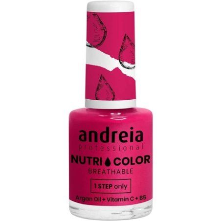 Andreia Professional NutriColor Breathable Nail Polish Vegan and Cruelty-Free DIY Nail Art with Long Lasting Gloss