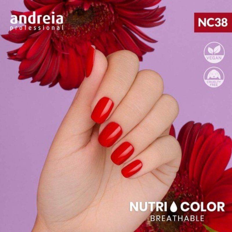 Andreia Professional Nutricolor Breathable Nail Polish - Vegan and Cruelty-Free