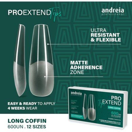 Andreia Professional Nail Tips for Gel Extensions - False Nail Tips