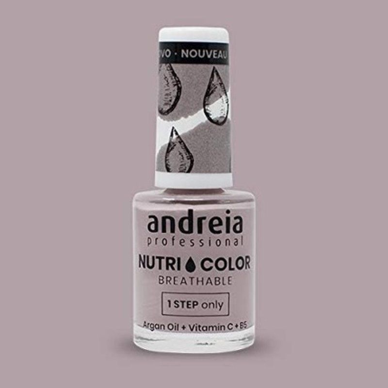 Andreia Professional NutriColor Breathable Nail Polish Vegan and Cruelty-Free DIY Nail Art with Long Lasting Gloss