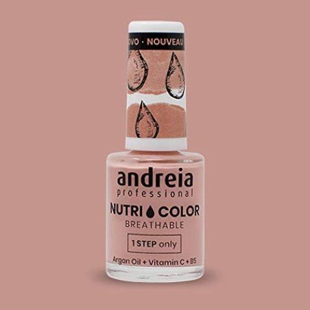 Andreia Professional NutriColor Breathable Nail Polish Vegan and Cruelty-Free Nail Art Polish with Long-Lasting Glossy