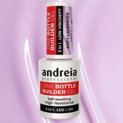 Andreia Professional Gel Builder Nail Construction Triphasic 3 in 1 Low Viscosity LED & UV Builder Gel in a Bottle Nail