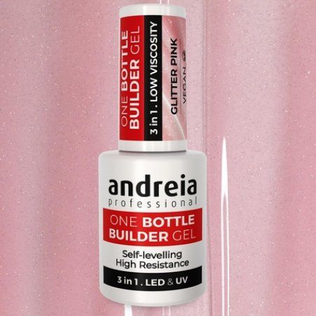 Andreia Professional Gel Builder Nail Construction Triphasic 3 in 1 Low Viscosity LED & UV Builder Gel in a Bottle Nail