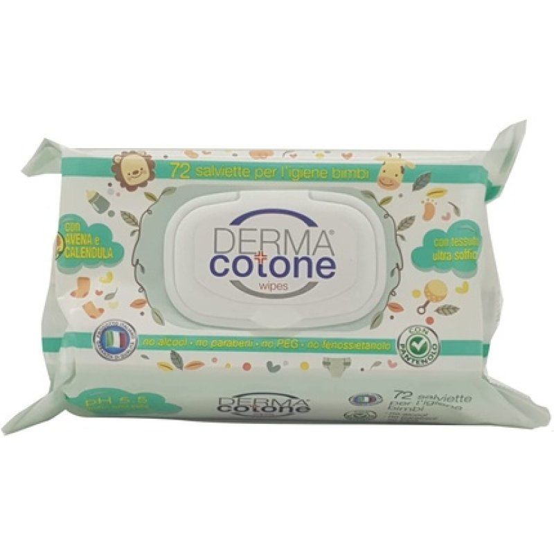 Dermacotone Baby Wipes with Oatmeal and Calendula 72 Wipes